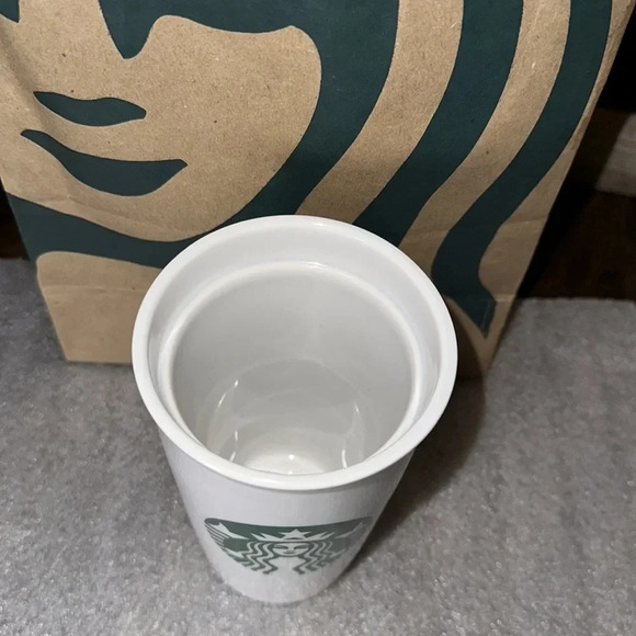 2016 Starbucks Coffee Classic Coffee Traveler Tumbler Double Wall Ceramic 12oz - Picture 2 of 6